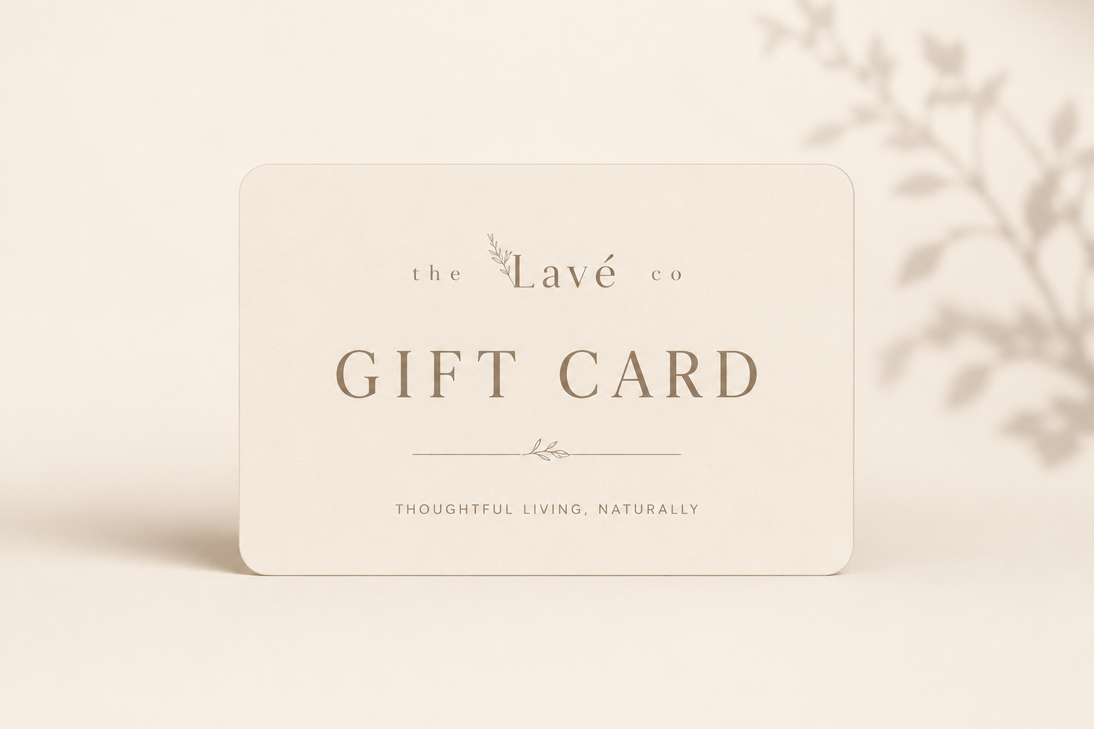 the Lavé co. Digital Gift Card