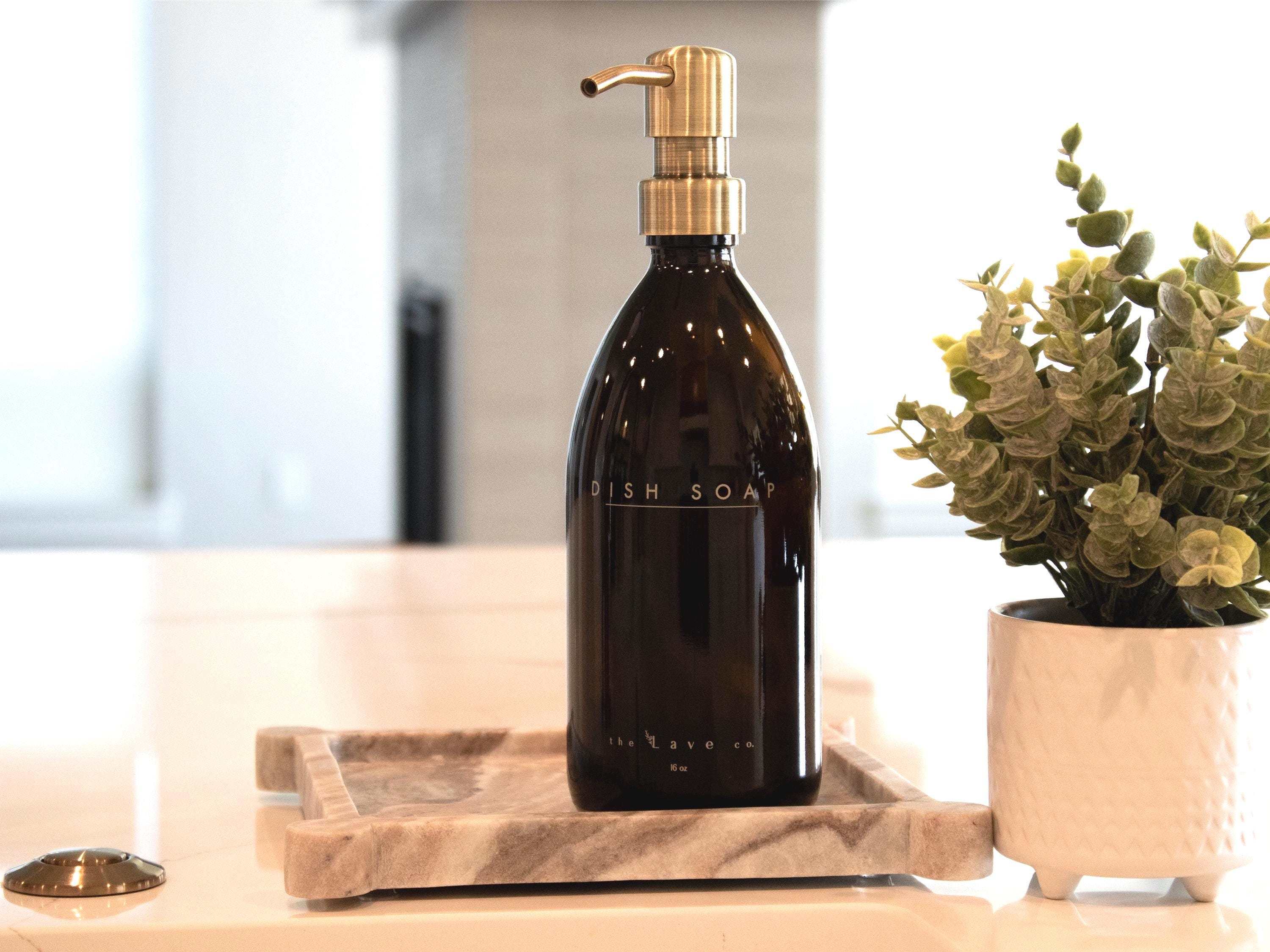 16 oz Dish Soap · Antique Brass