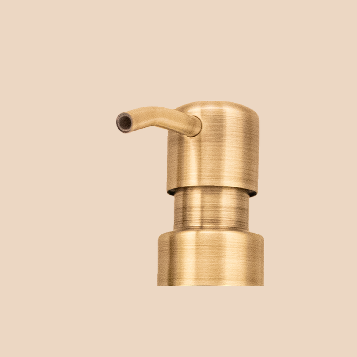 Replacement pump in antique brass