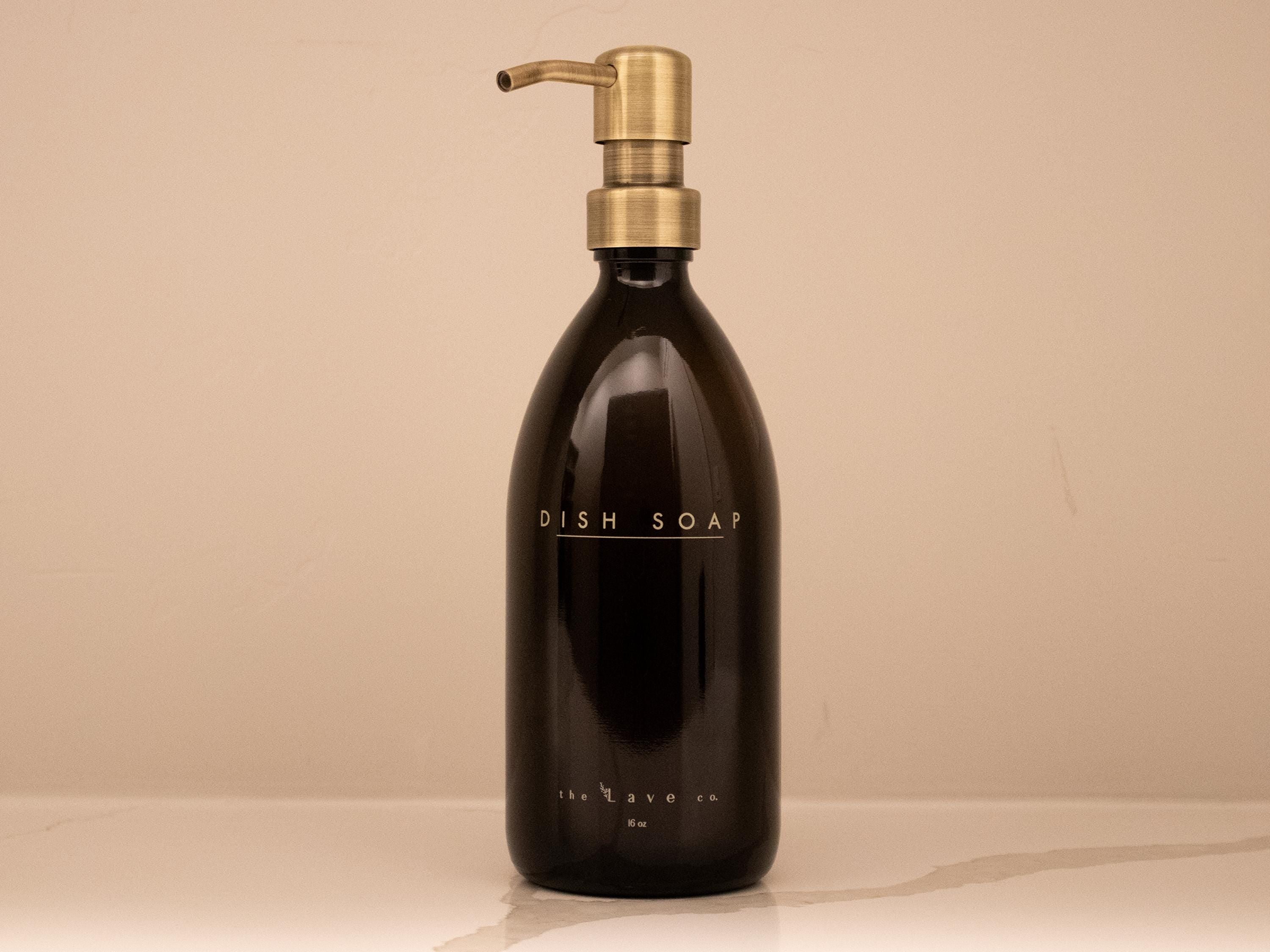 16 oz Dish Soap · Antique Brass
