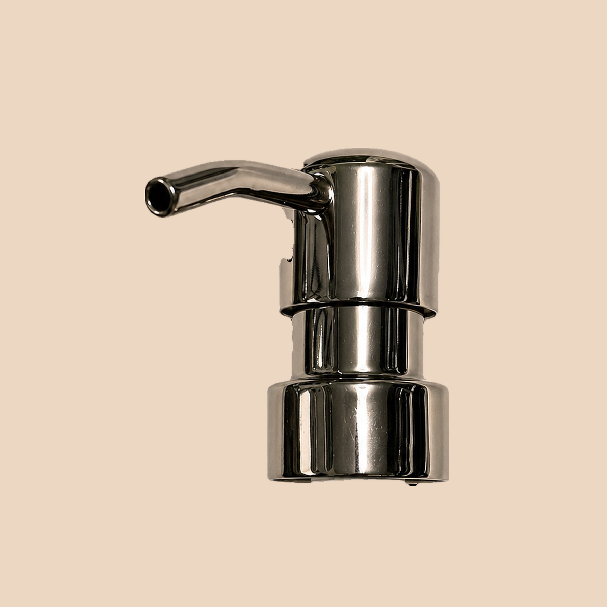 Replacement soap pump in polished chrome