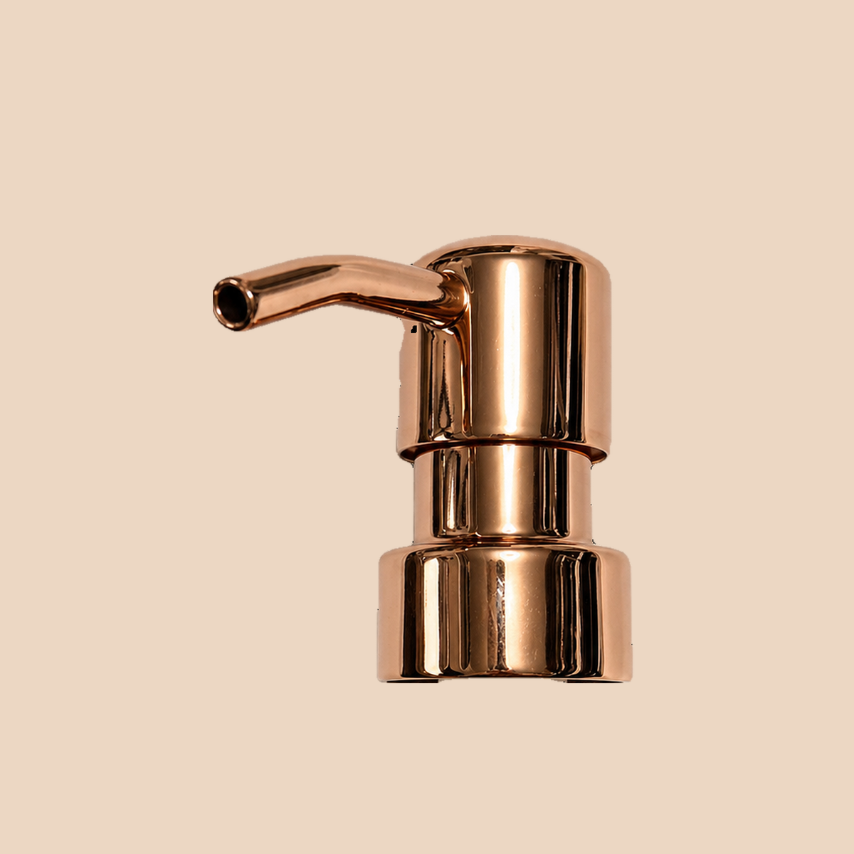 Replacement soap pump in rose gold